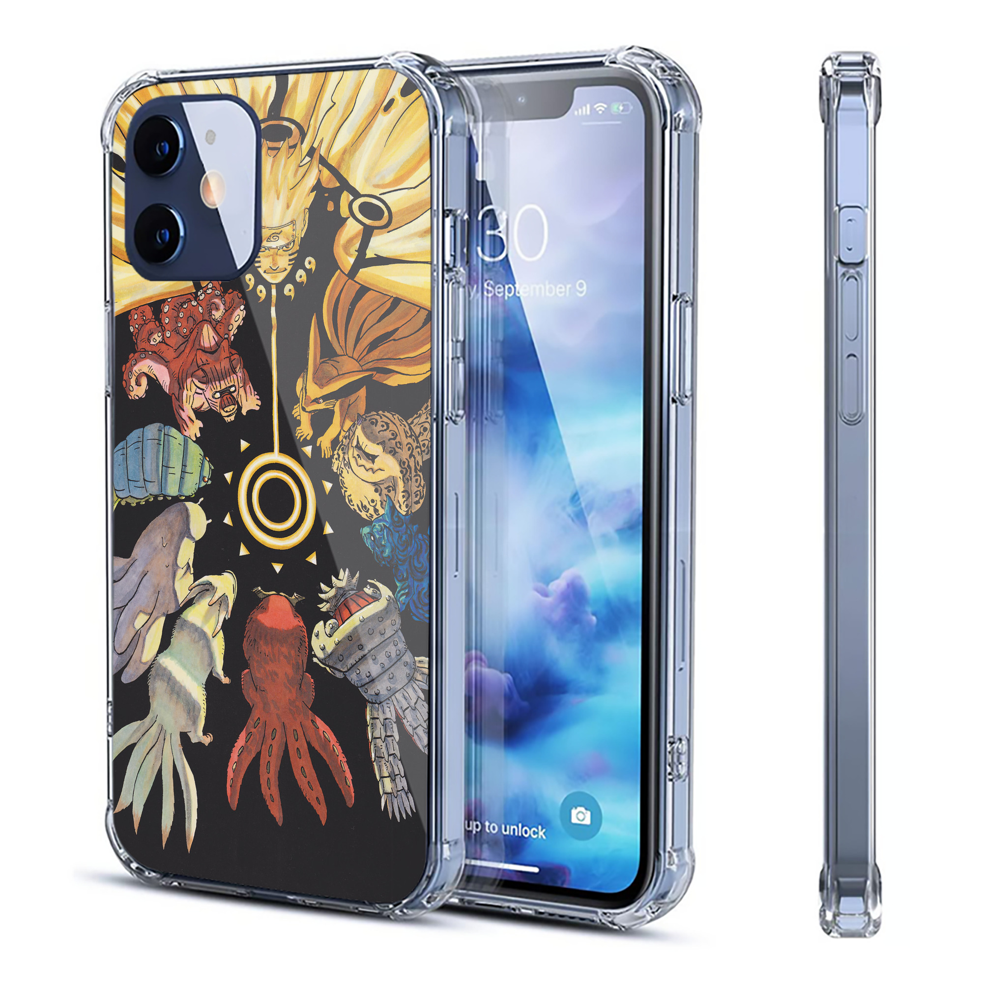 （画像用） NARUTO -ナルト- NARUTO -ナルト- 疾風伝 【iPhone 12シリーズ対応】透明スマホケース（クリアソフトケース）